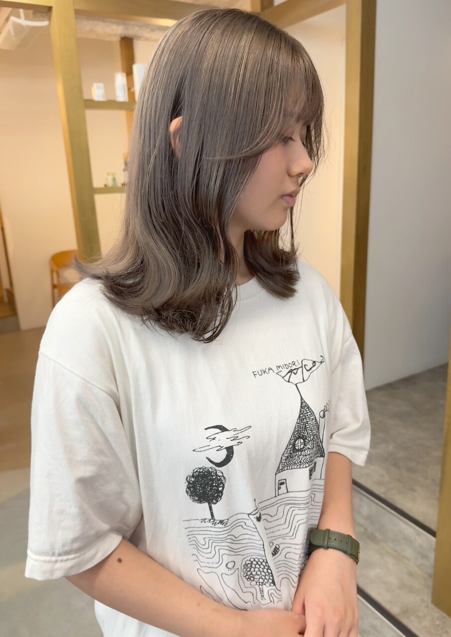 ミルクティーグレージュ/透明感カラー