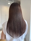 ピンクブラウン　髪質改善縮毛矯正