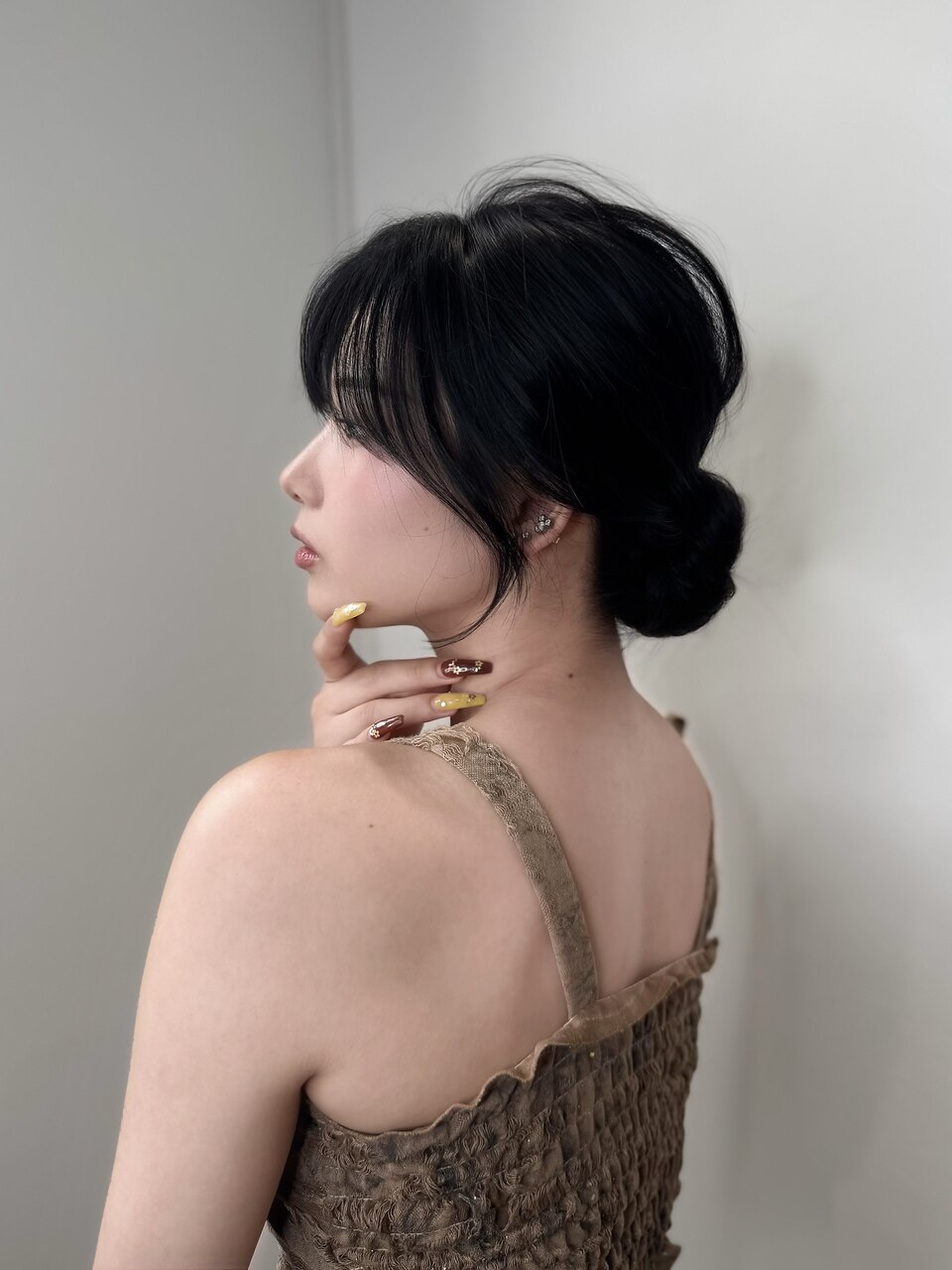 フェイスフレームカット/コリアンブラック