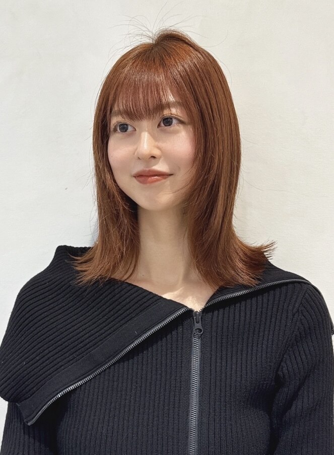 コーラルオレンジ/アプリコットオレンジ/ブリーチなし