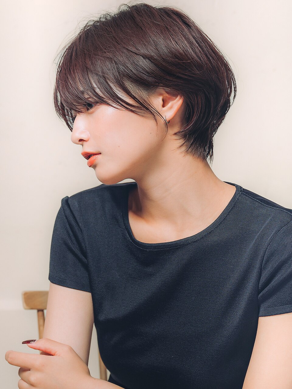 マッシュショート/ショートボブ/小顔カット/耳掛けショート