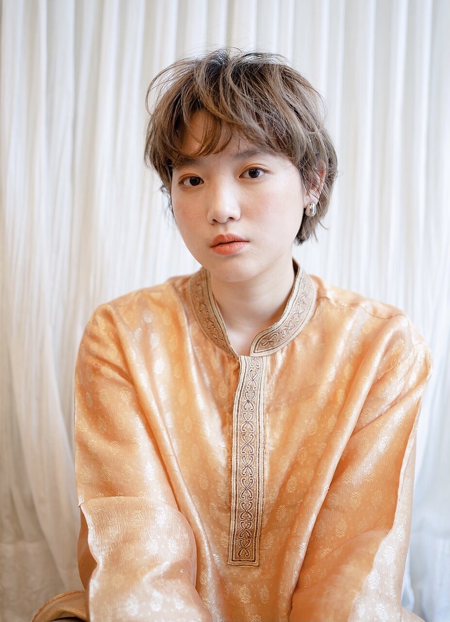 パーマでイメチェン！ラフなマッシュショート・・HINATA