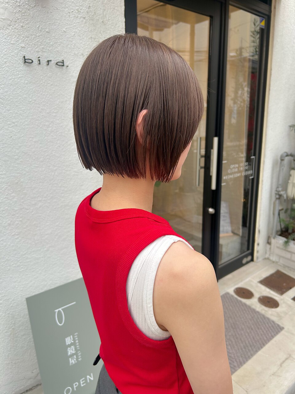 ミニボブ/オリーブグレージュ