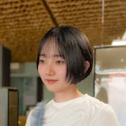 マイクロボブ/シースルーバング/ナチュラルブラウン