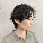 ★秋色◎小顔ショートパーマ×大人可愛い暗髪