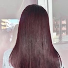 ダークレッド ローズブラウン ロング ブリーチなしカラー
