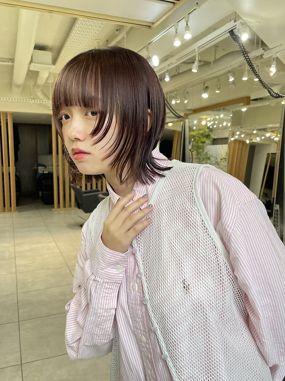 ◎ミニボブ縮毛矯正髪質改善ストレート顔まわりレイヤーカット