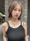 韓国風ボブ レイヤーボブ フェイスレイヤー 外ハネパーマ A0831