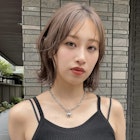 韓国風ボブ レイヤーボブ フェイスレイヤー 外ハネパーマ A0831