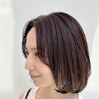 ヘーゼルグレージュ ミディアムレイヤー 銀座タワー藤本麻衣