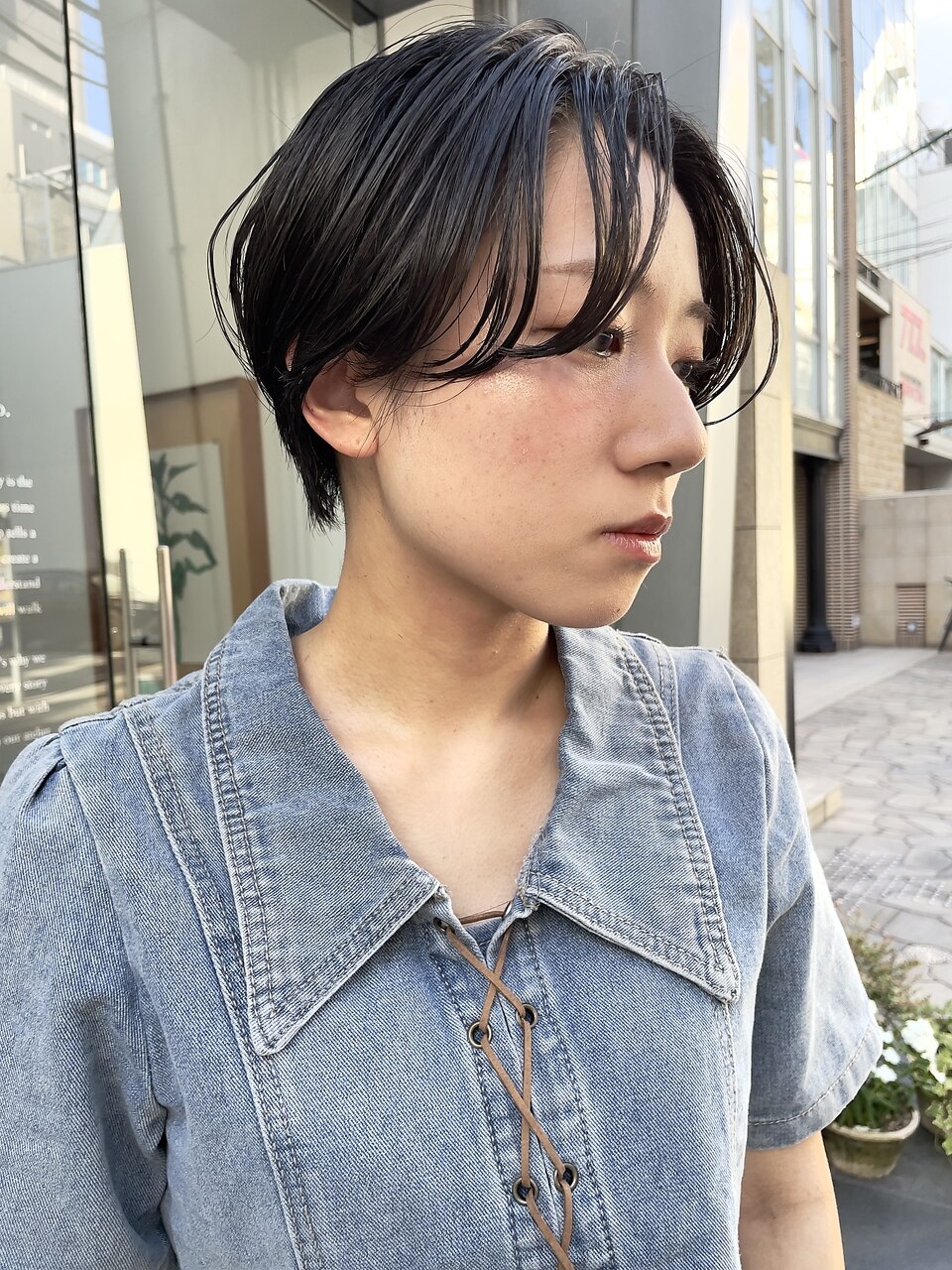 NUDE20代 30代ハンサムショート フェザーショート黒髪ショート