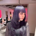 パープル/ロング/レイヤーカット
