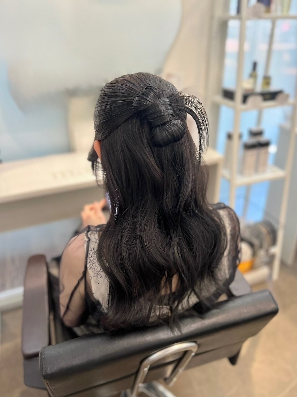 カチモリハーフアップ