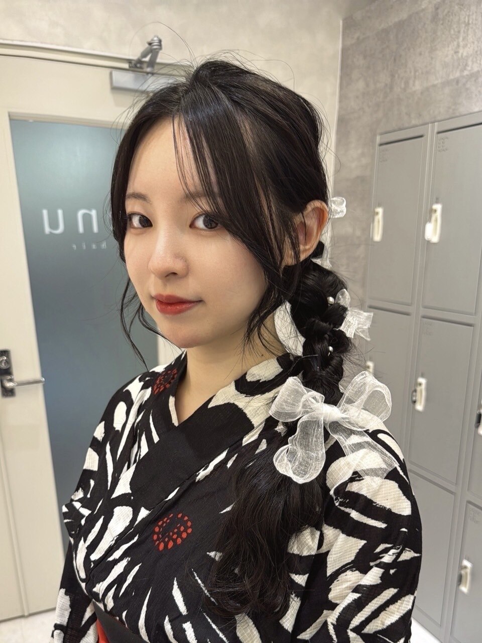 浴衣とヘアセットで可愛いスタイルに！