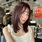 【minx窪島】大人気! カシスレッド×レイヤーカット