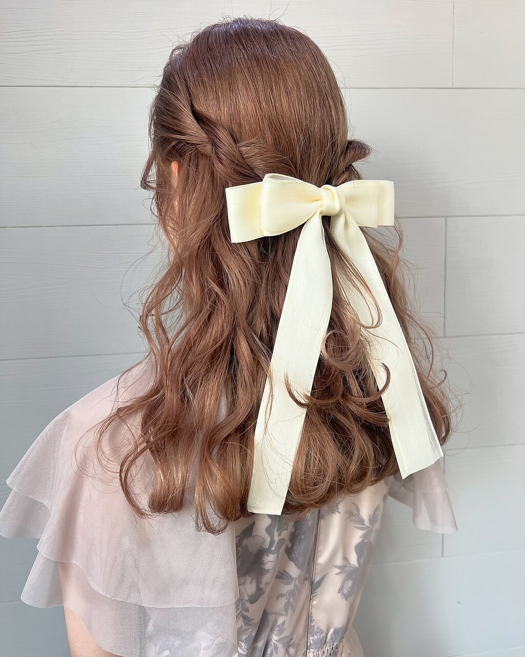 柔らかハーフアップアレンジ♪