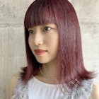 ブリーチ無しでビビットなボルドーカラーに☆