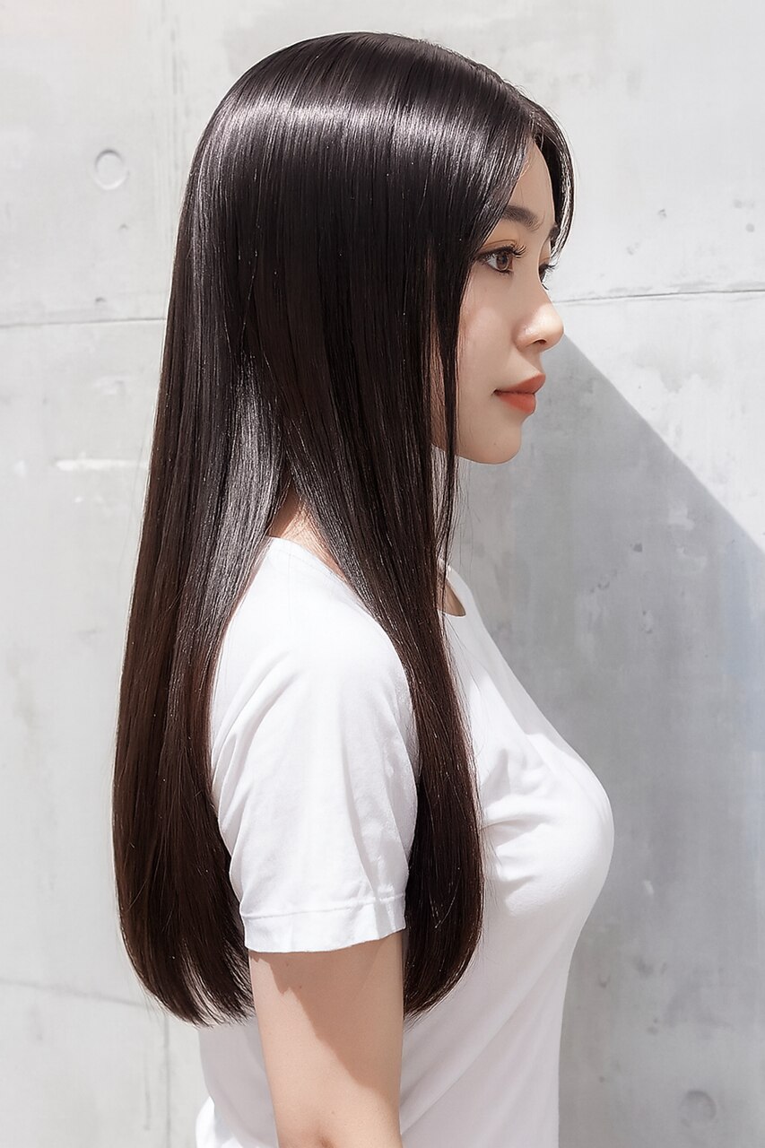 【NOA】自然な透明感◎髪質改善ストレート×ブリーチなしロング