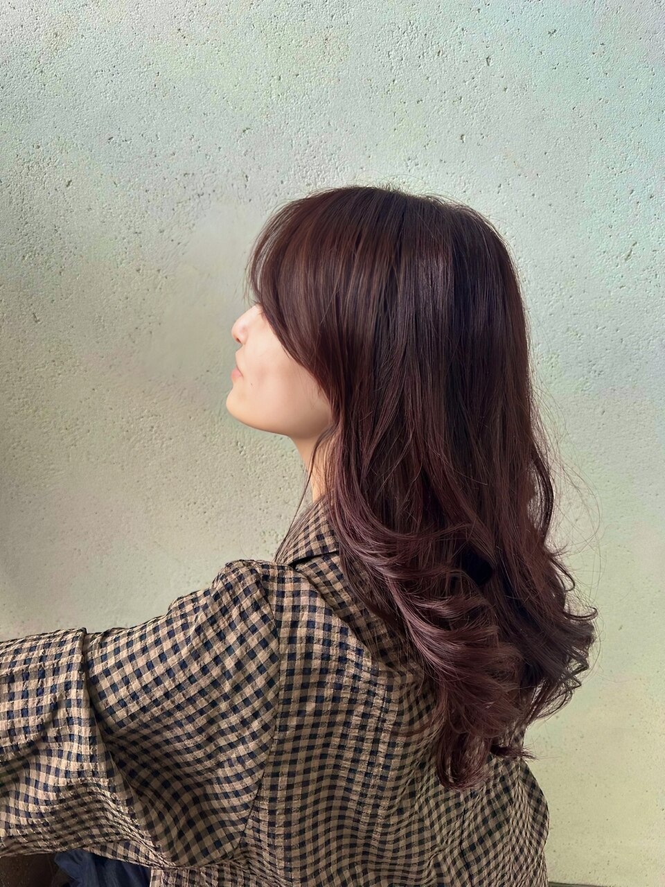 【門川】バーガンディー/ワインレッド/髪質改善カラー