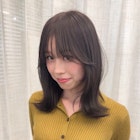 くびれミディアム × 透明感ラベンダーグレージュ