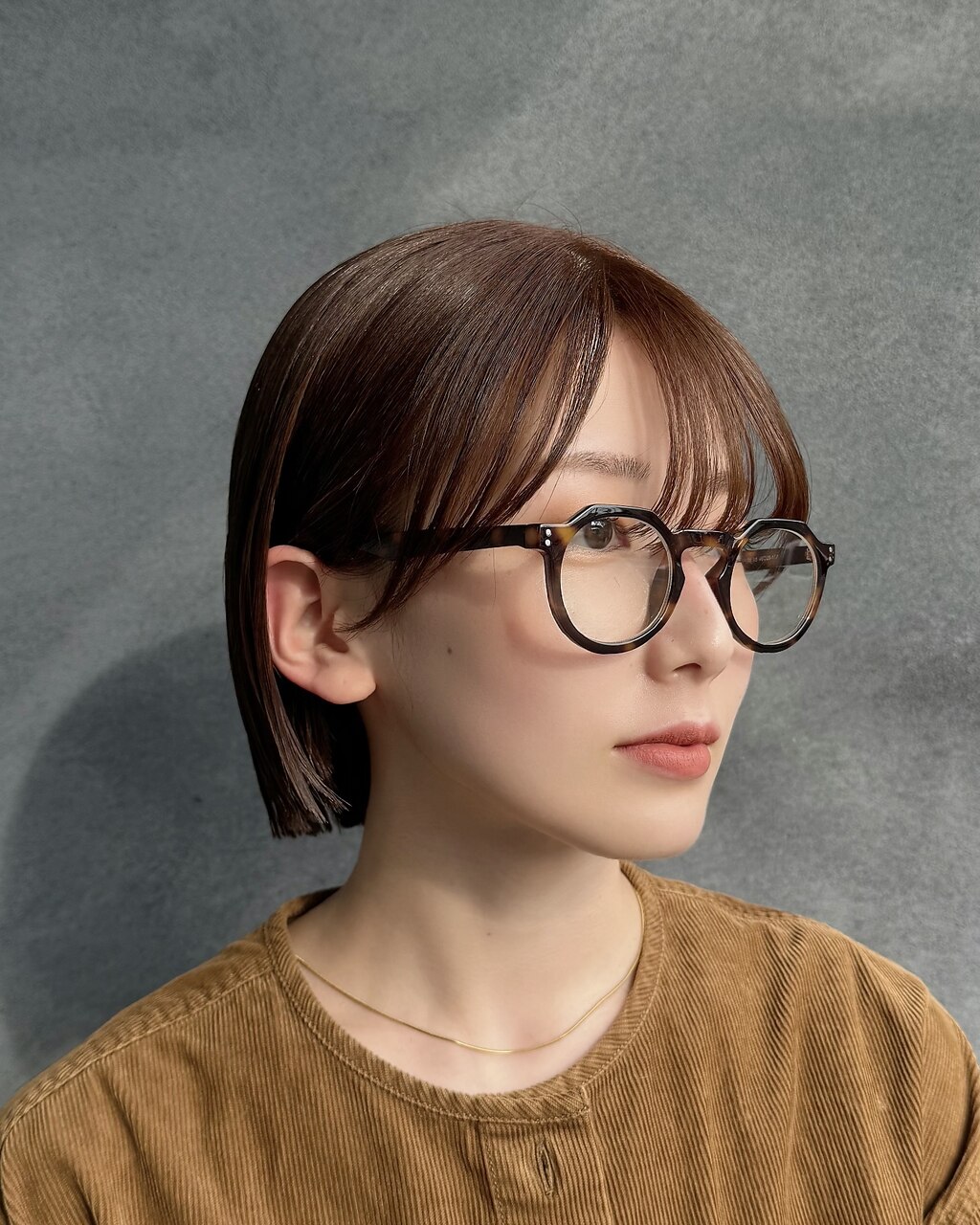 切りっぱなしボブ ミニボブ