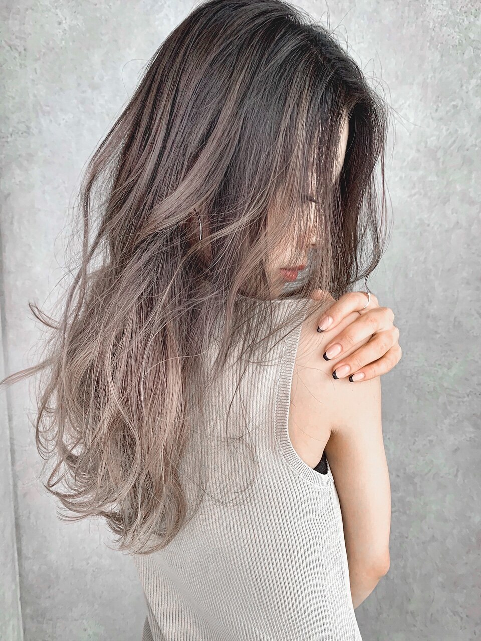 【marfe】バレイヤージュ ＿ダブルカラー＿ハイライトカラー