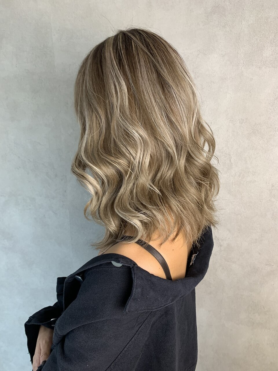 ハイライトグレージュカラー