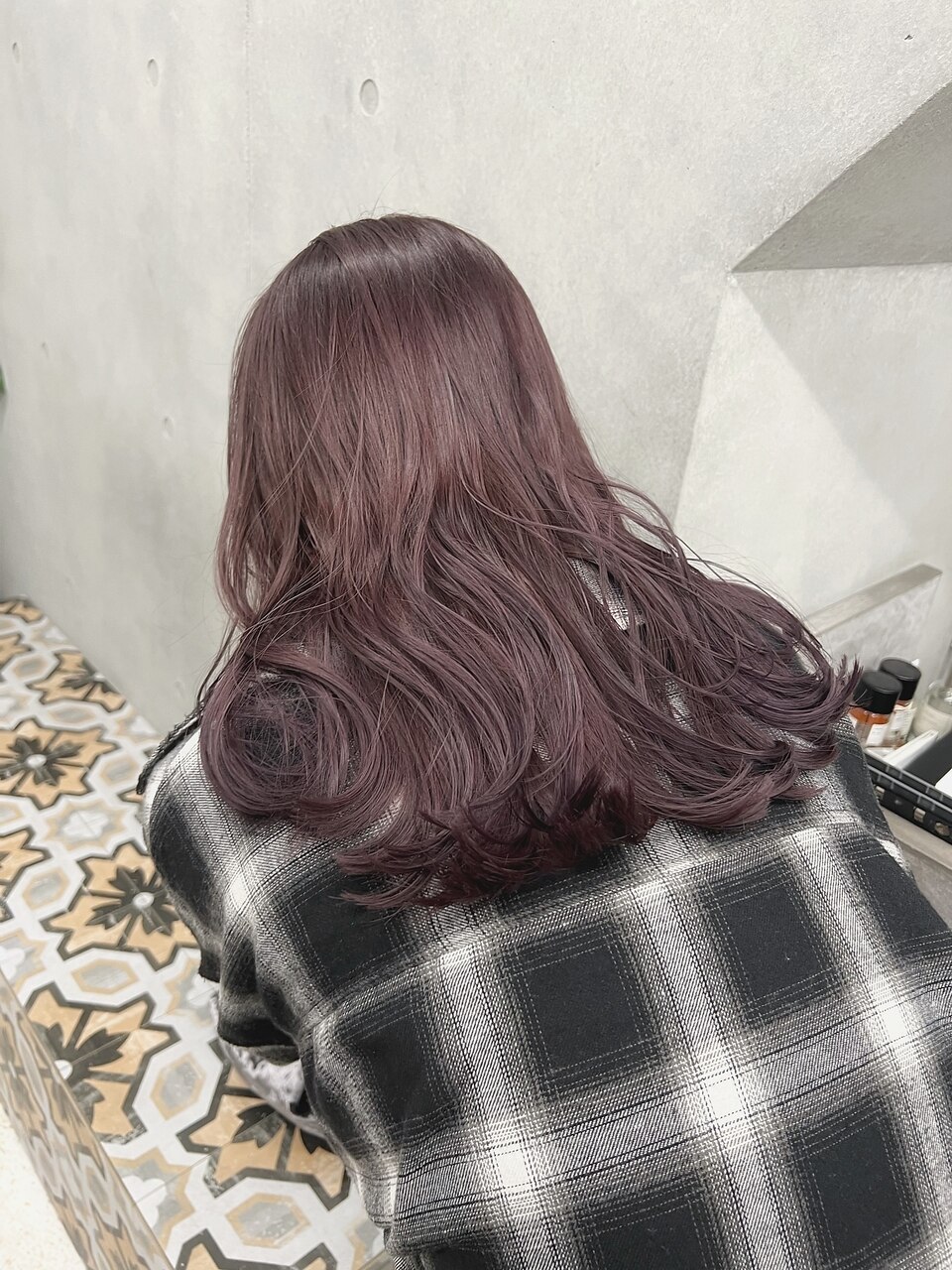 10トーンラベンダーグレージュブリーチなしイルミナカラー