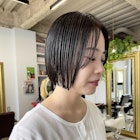 NUDE20代30代ミニボブ切りっぱなしボブ前下がりボブ