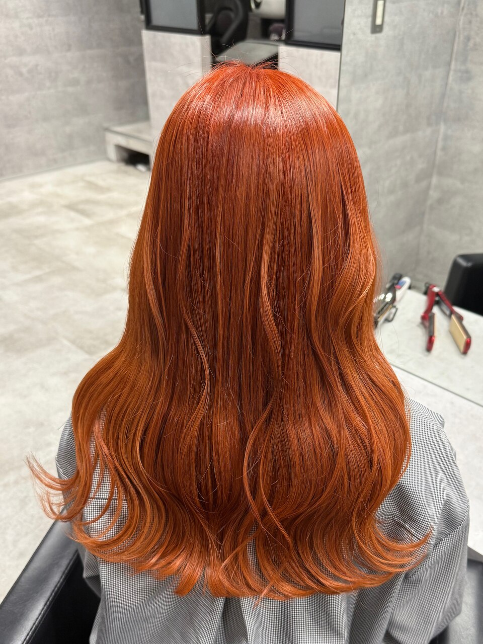 オレンジ/暖色/ブリーチ/