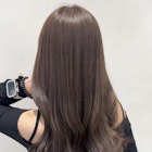 チョコレートブラウン/ミルクティーベージュ/ブリーチなし/前髪