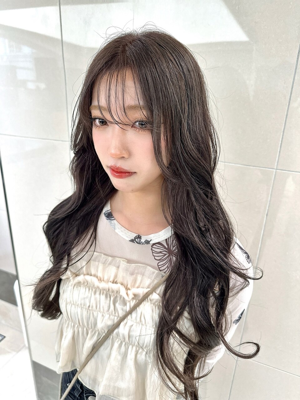 #グレージュ#透明感カラー