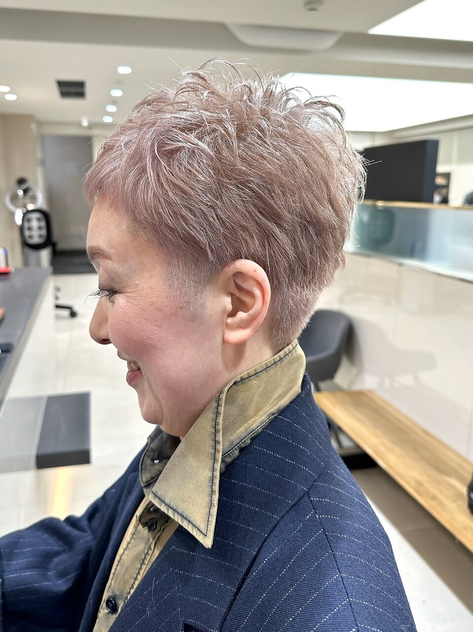 ベリーショート#ハイトーンショート#ホワイトベージュ