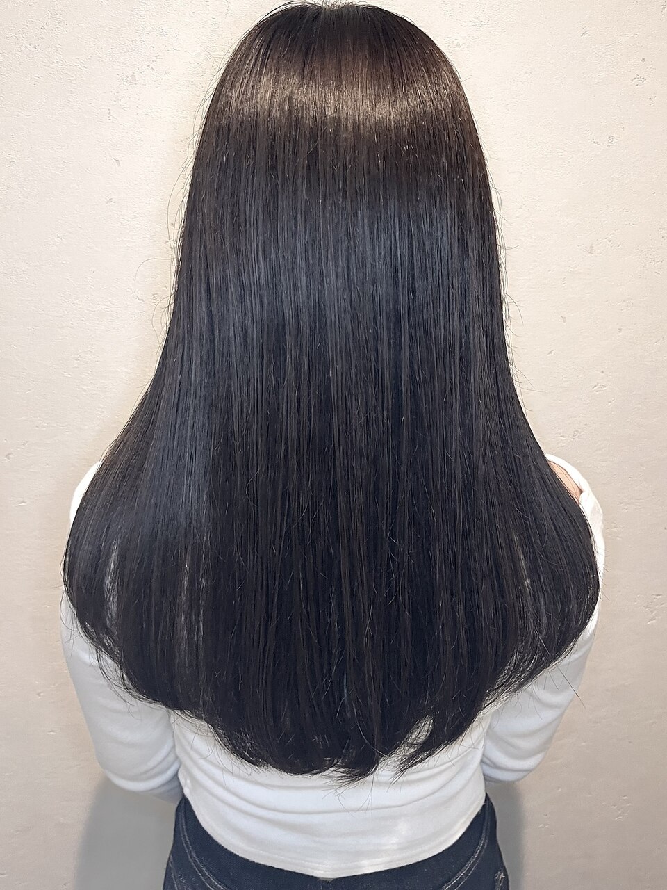 グレージュ×ロング