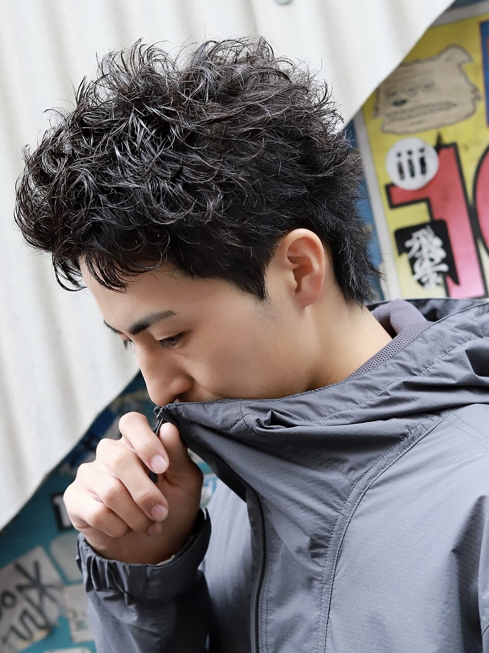 パーマで作る大人こなれ感スパイキーショート　[下北沢/men's]　