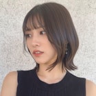 レイヤーボブ/結べるボブ/シースルーバング/30代