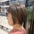 大人ショート/ショートボブ/白髪ぼかしハイライト/武蔵小杉