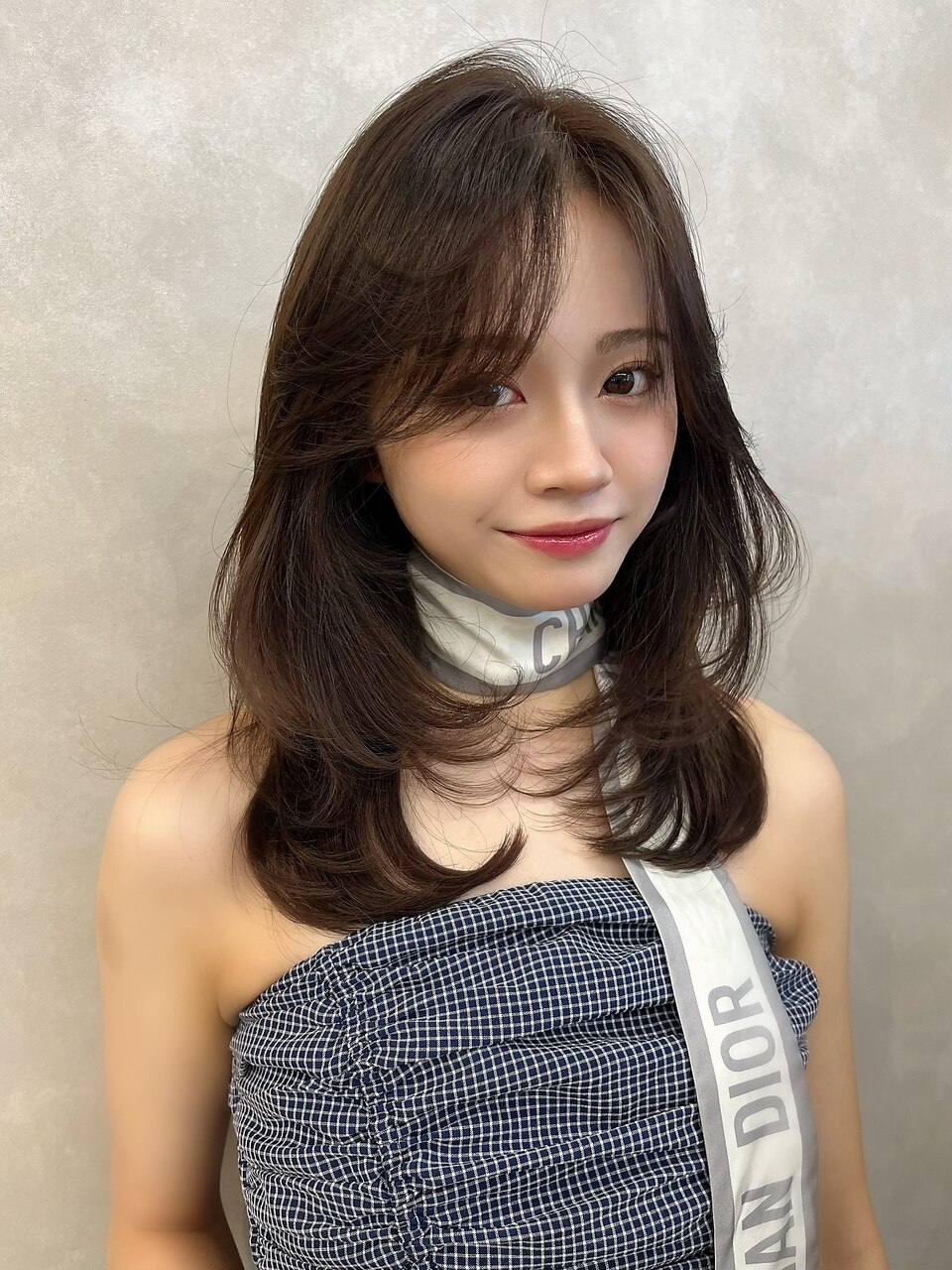 ハイレイヤー/ミディアム・ロング/20代/30代/顔周り・フェイス