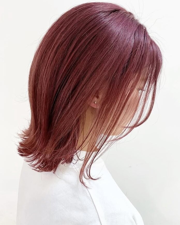 高発色☆ボルドーカラー