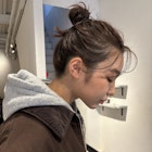 透け感 colorでお団子arrange