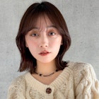 ボブレイヤー くびれヘア ココアベージュ 小顔ココアブラウン