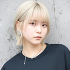 金髪ボブ ハイトーンボブ レイヤーボブ