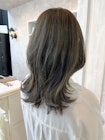 福山人気20代30代40代カーキグレージュ秋カラーダメージレス艶髪