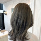 福山人気20代30代40代カーキグレージュ秋カラーダメージレス艶髪