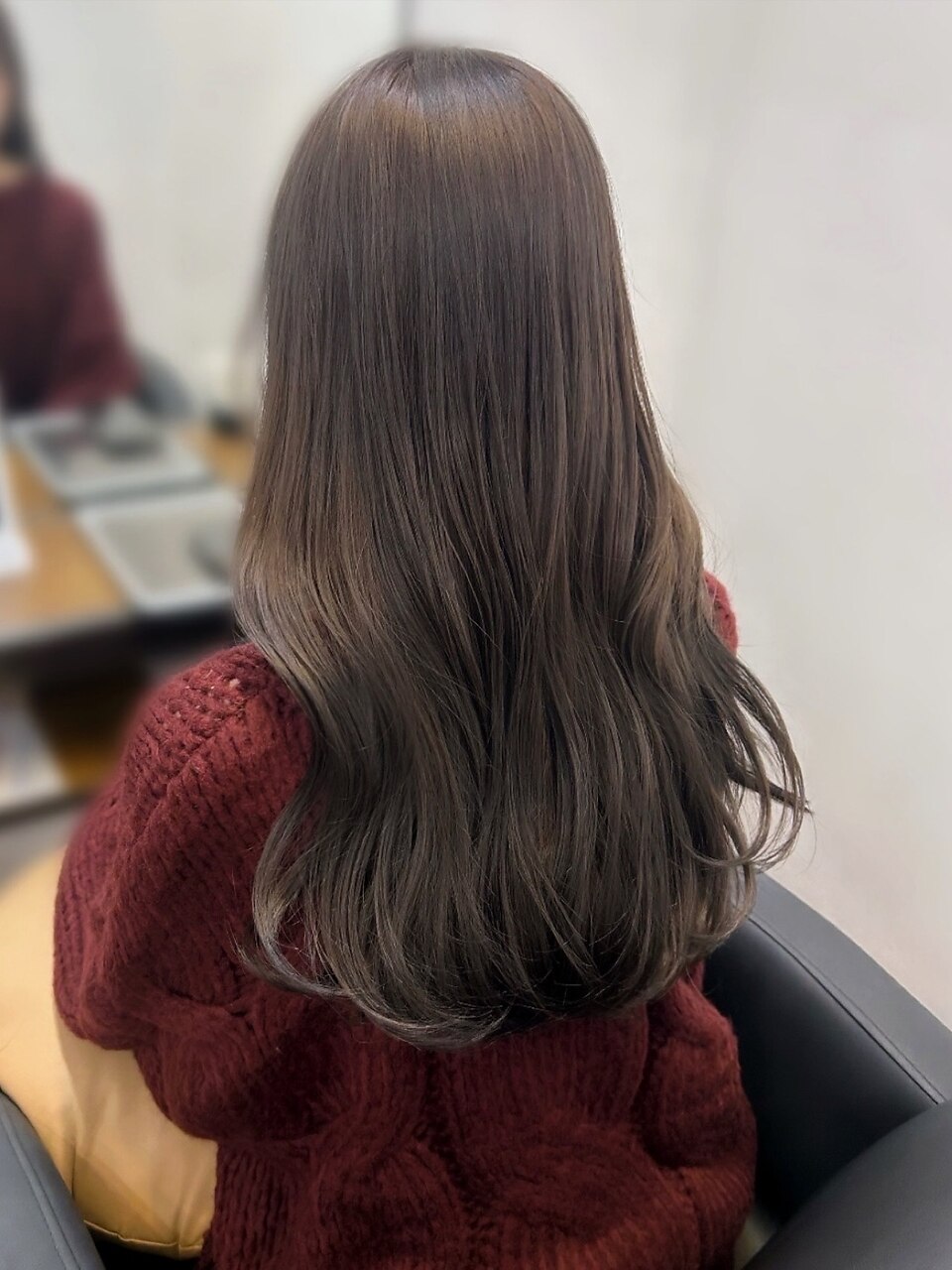 〇グレージュ ブリーチなし ダブルカラー 透明感カラー