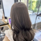 〇オリーブグレージュ ブリーチなし ダブルカラー 透明感カラー