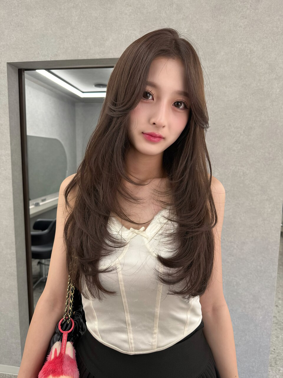 【柿本真優】レイヤーカット/前髪なし/顔周りカット