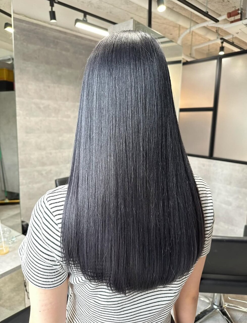 縮毛矯正/酸性ストレート/黒髪ロング/レイヤー