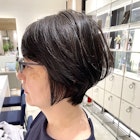 大人ショート/ショートボブ/白髪ぼかしハイライト/武蔵小杉