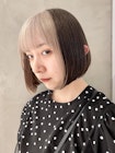 ボブ/前下がりボブ/ポイントハイライト/フェイスフレーミング